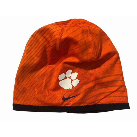 NIKE DRI-FIT CLEMSON TIGER OFFICIALLY LICENSED BEANIE HAT -  NEW! - Picture 1 of 3